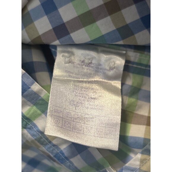 Jeremy Argyle NY Mens Medium Long Sleeve Plaid Button-Down Shirt 100% Cotton - Picture 3 of 10